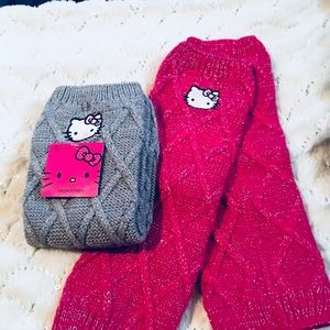 Hello Kitty leg warmers